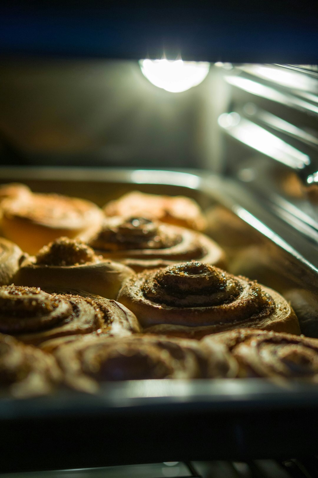baking bread in oven